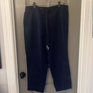 J Crew Drawstring Linen Pants